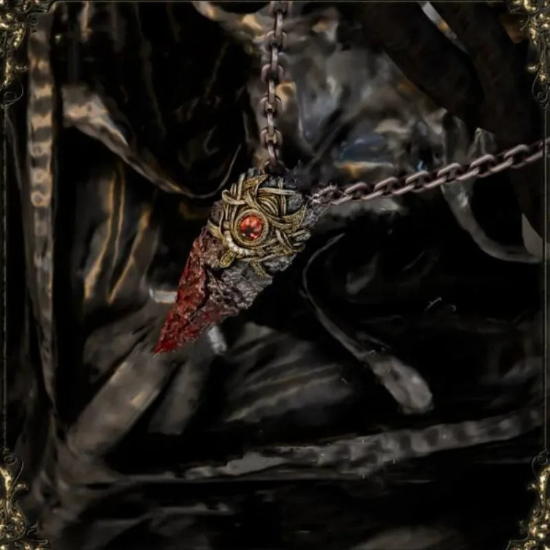 Unisex Beast Claw Talisman Necklace Gothic Pendant with Chain for Gamers