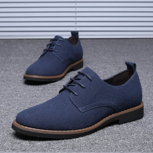 Men Oxfords Suede Leather Dress Luxury Men Classic Flats derby shoes