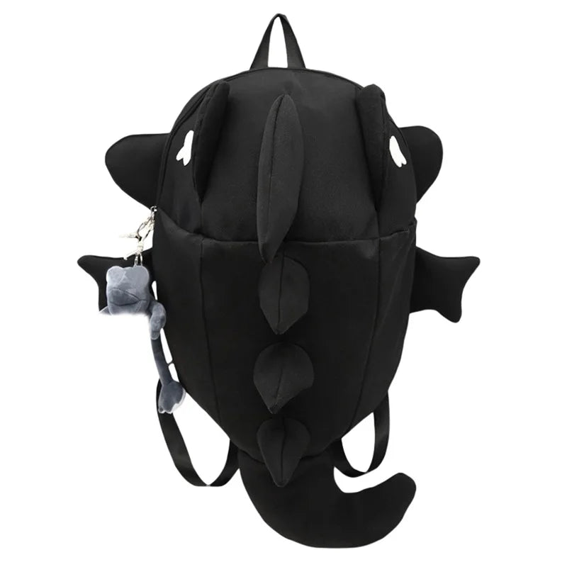 Unisex Trendy Shark Shaped Large Capacity Backpack Daily Bag (Pendant Not Included）