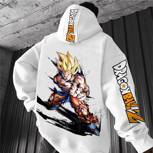 Dragon Ball Animation Pullover Men's European/American Loose Casual Sweater