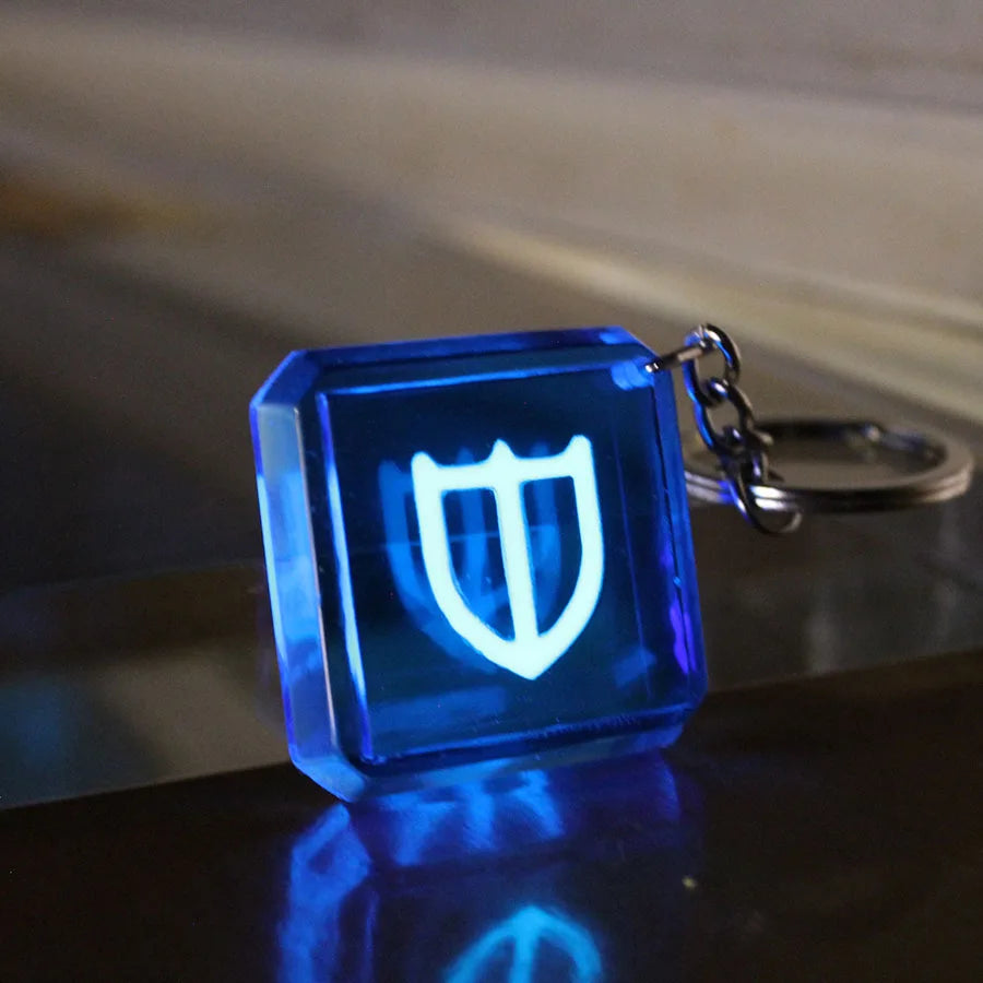 Glowing Final Fantasy XIV game profession GLOW in the DARK keychain