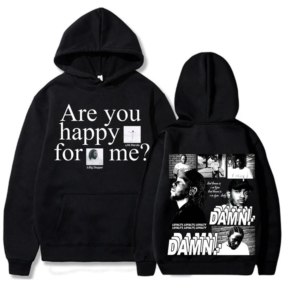 Kendrick Lamar Damn Mr. Morale and The Big Steppers Hip Hop Vintage Men Sweatshirts Hoodie