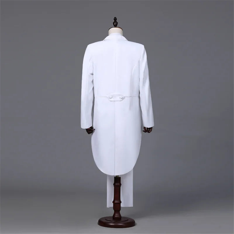 Men's Tailcoat Classic Modern Suit with Tailcoat Stage Jacket Outfits