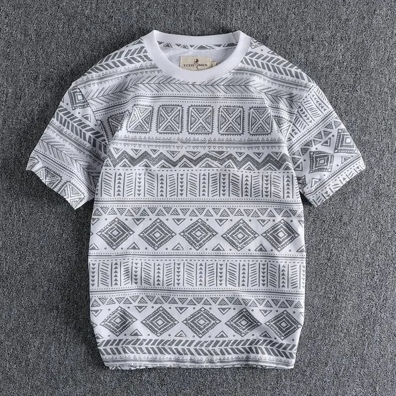 Baggy Man Tee Shirts Drawings for Men Graphic Print