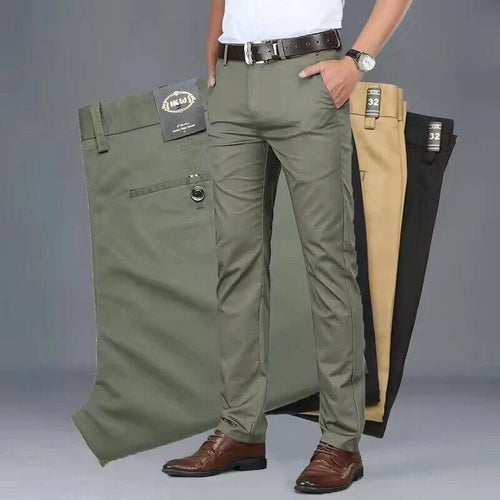 Classic Casual Pants Men's Clothing Straight Trousers Comfortable Clothing