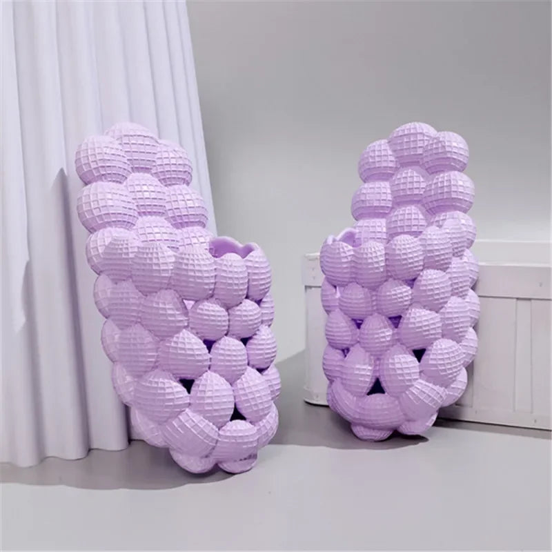Man Soft Bubble EVA Cool Sole Slippers Designer Indoor Peanut Slippers