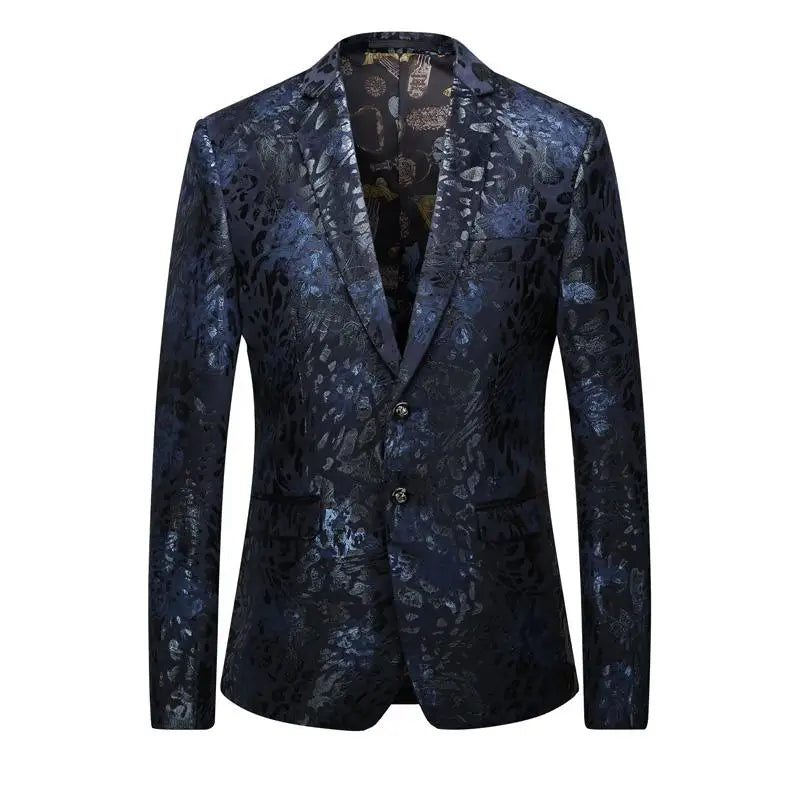 Men's British Style Gentleman Leisure Hot Print Blazer