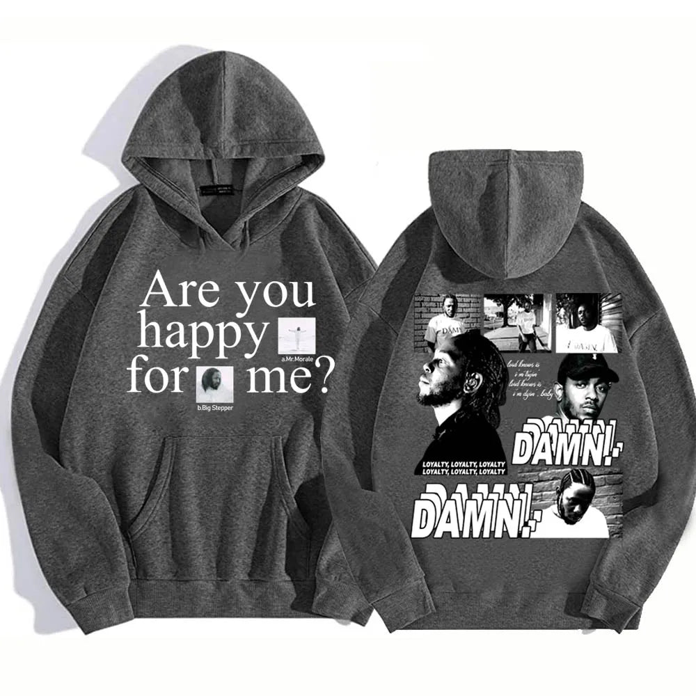 Kendrick Lamar Damn Mr. Morale and The Big Steppers Hip Hop Vintage Men Sweatshirts Hoodie