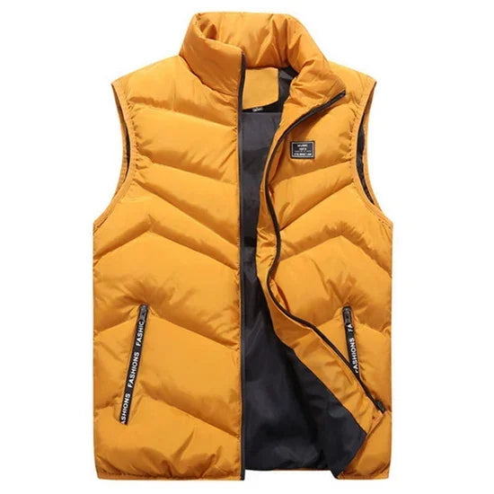 Plus size Sleeveless Coats Men's Vest Cotton Thicken Waistcoat