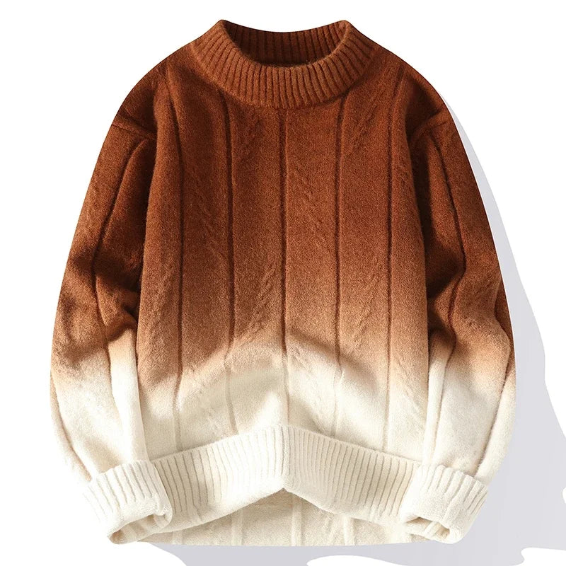 Men's Knitted Classic Round Neck Loose Sweater Harajuku Casual Streetwear