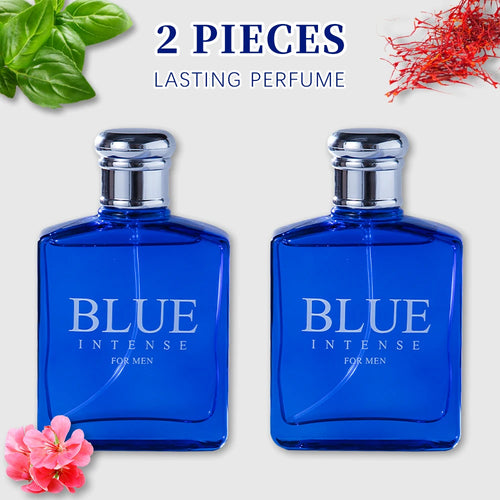 BLUE CHARM Eau de Parfum Spray 2 Pcs 3.4 Ounce / 100 Ml  Multi-Layered Aromatic Fragrance for Men