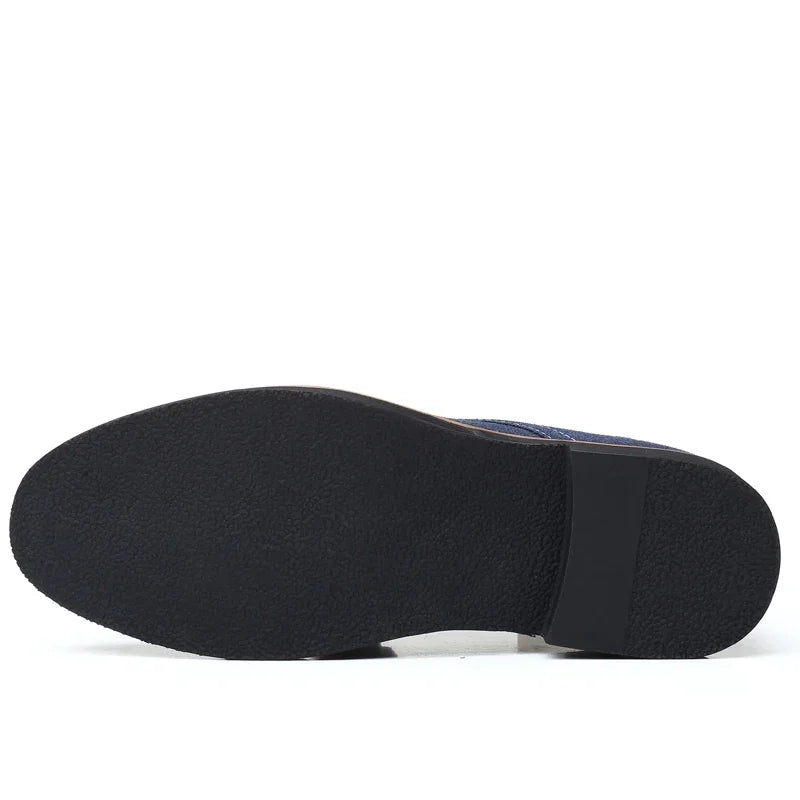 Men Oxfords Suede Leather Dress Luxury Men Classic Flats derby shoes