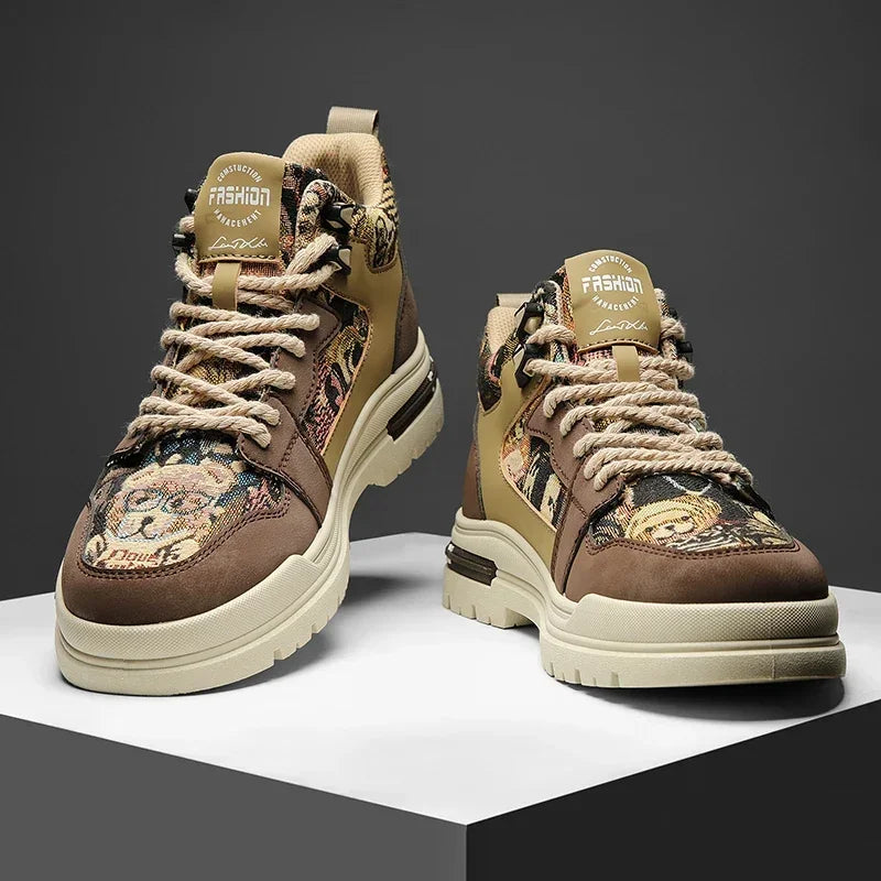 Running Vulcanized Flat Casual Sneakers for Men Shoes