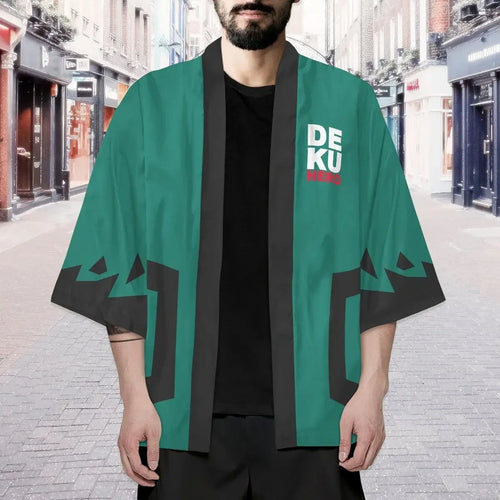 My Hero Academia Kimono Men's Casual Cardigan Feather Anime Short Sleeve cloak