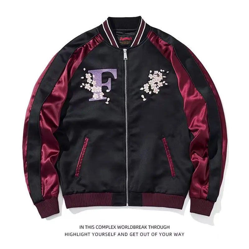 Dragon Ball/One Piece Goku Retro Zipper Jackets with Oversized Jackets for Men Long Sleeved Jacket Harajuku Loose Streetwear