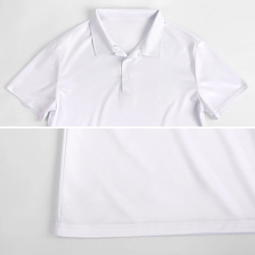 Multi Geometric Print Polo Mondrian Style Streetwear T-Shirts Collar Oversized Clothing
