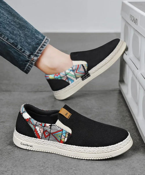 Flat Canvas Shoes For Men Linen Loafers Summer Men's Sneakers