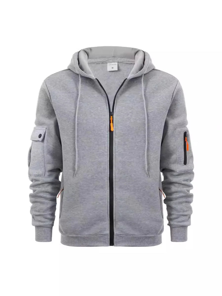 Dropped Shoulder Hooded Sweatshirt Men's Plus Size Loose Pullover  Sweatshirt