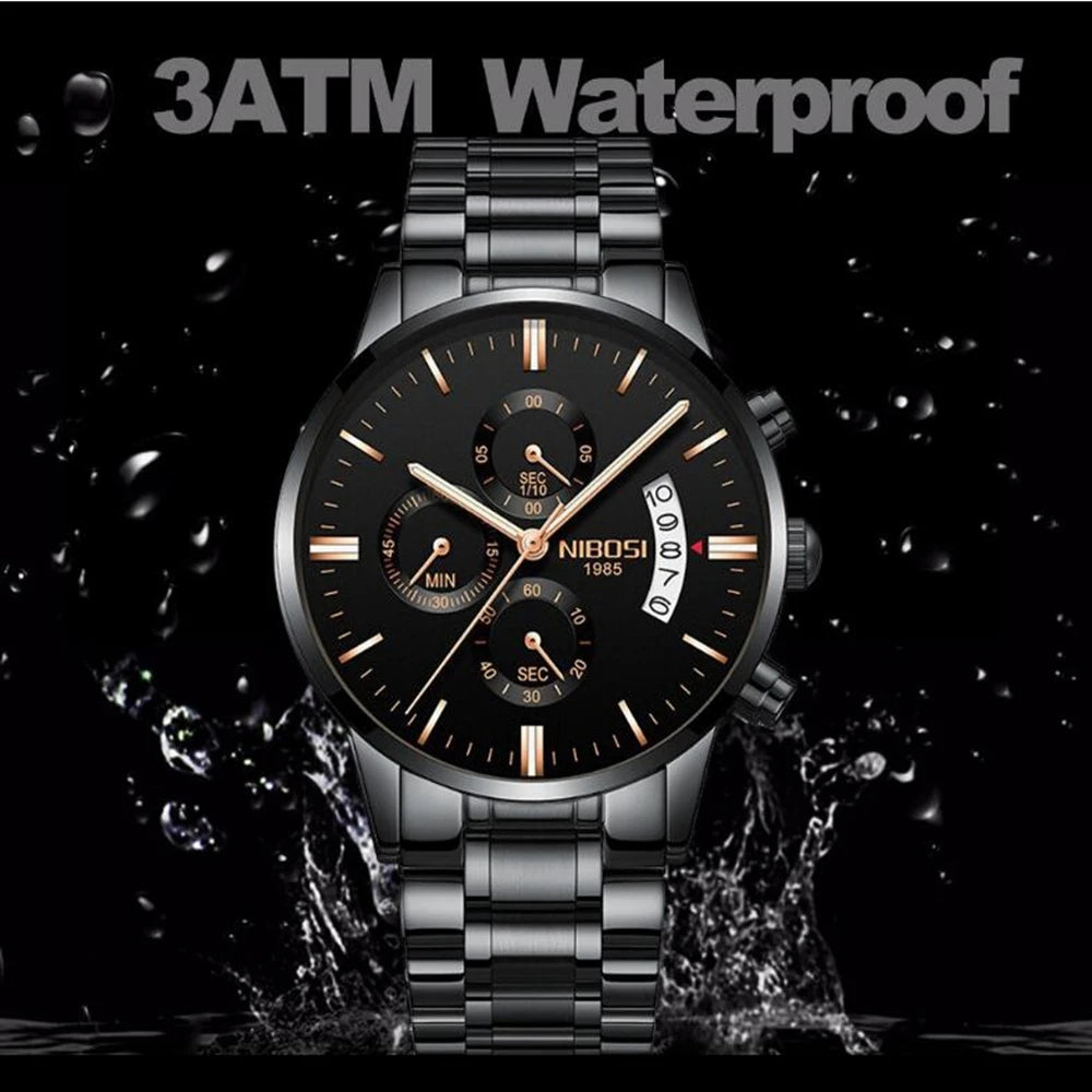 Men's Luxury Famous Dress Watch Casual Military Quartz Wristwatches