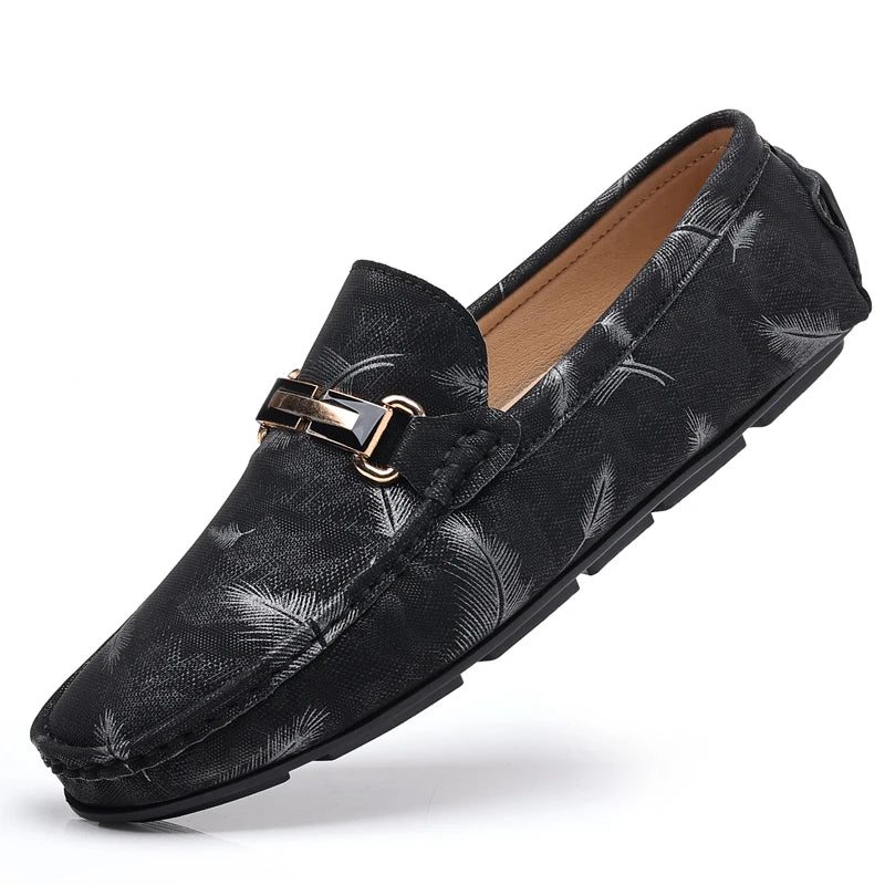 Men‘s High Quality Slip on Classics Leather Comfortable Outdoor Flats Shoes
