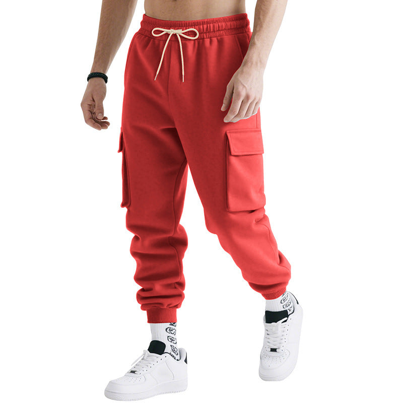 Loose Leisure Sports Men's Multi-pocket Workwear Trousers