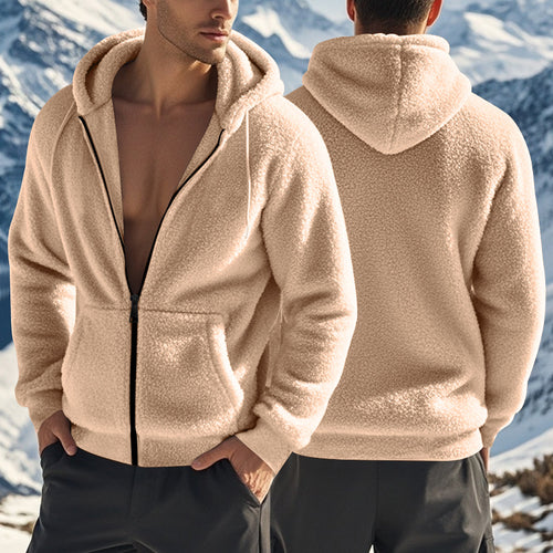 Men's Thickened Warm Double-sided Fleece Zipper Jacket