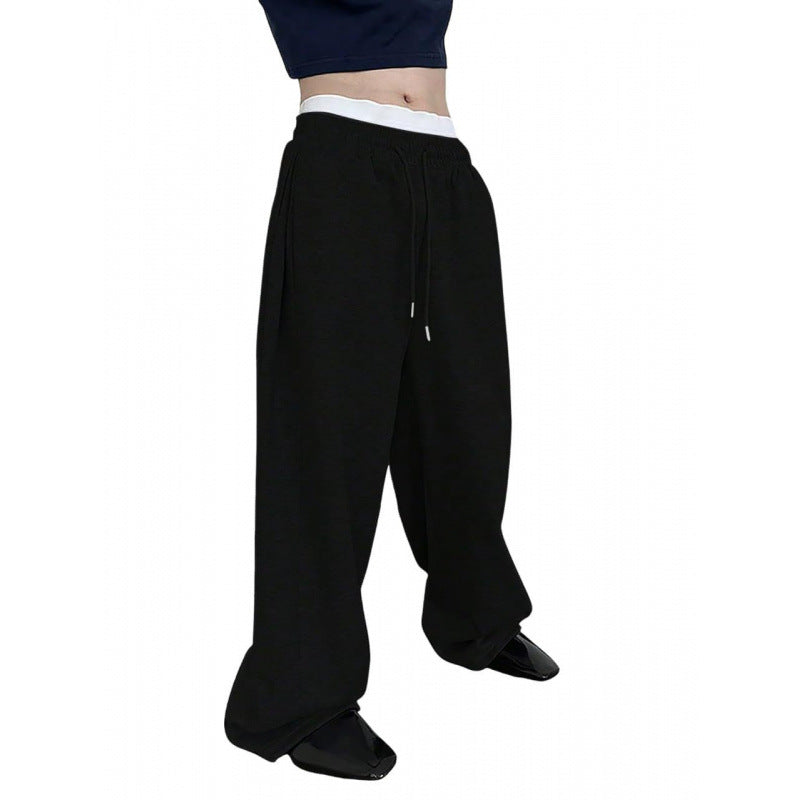 Men's Sweatpants Waist Drawstring Straight Loose Trousers