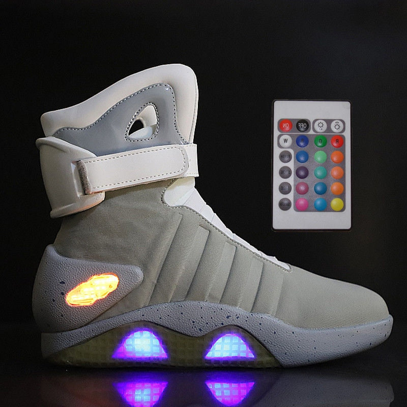 Back to Future Adult USB Charging LED Shoes with Remote Control